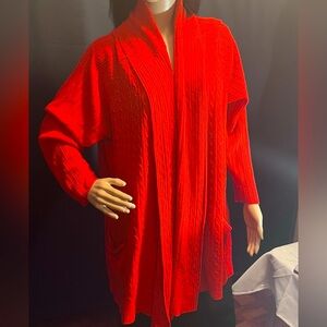 Red open blouse size 22/24
